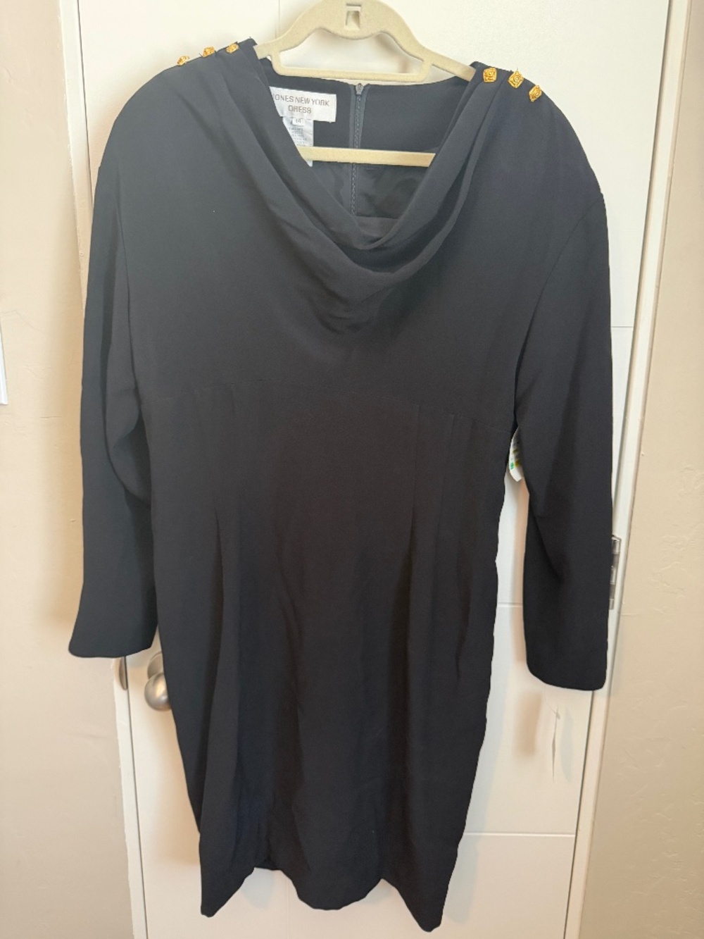JONES NEW YORK DRESS - Black (Size 14)